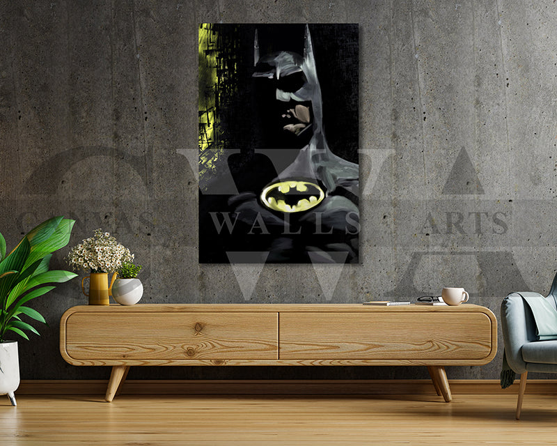 Bat Man Canvas Wall Art