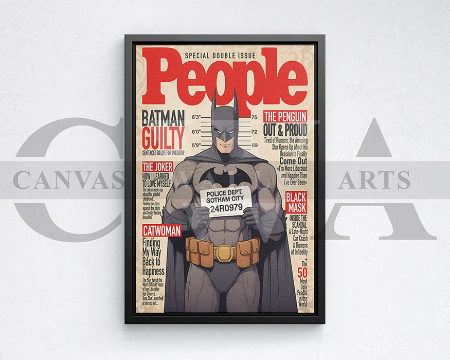 Batman Guilty Canvas Wall Art
