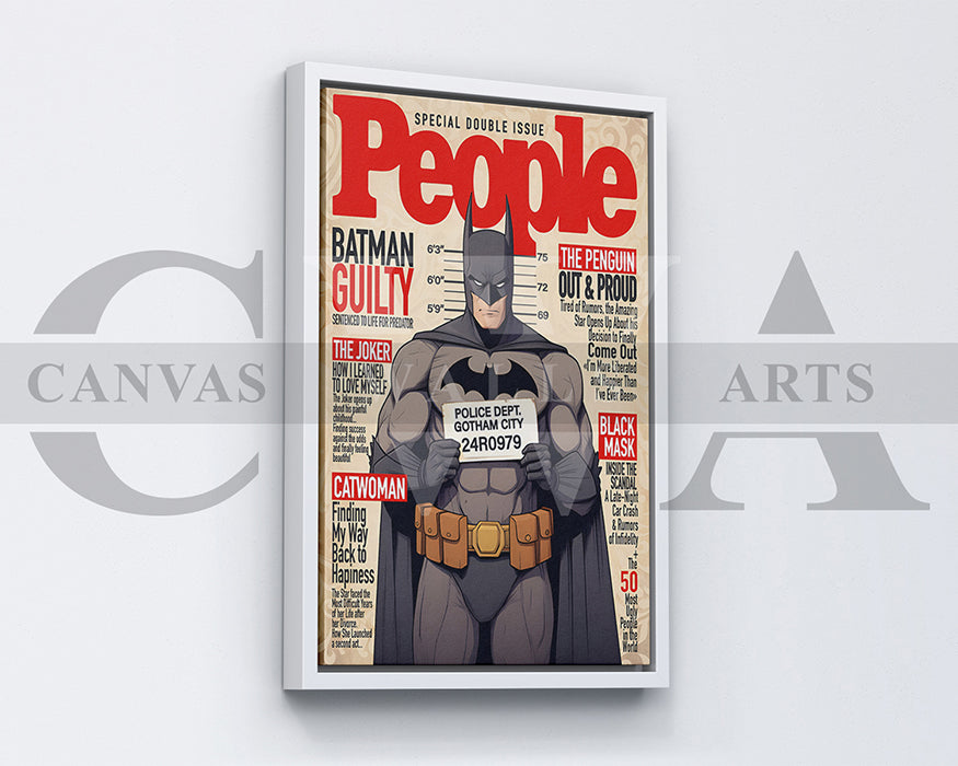 Batman Guilty Canvas Wall Art