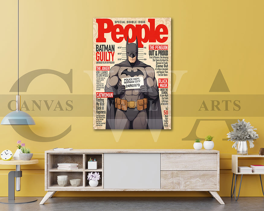 Batman Guilty Canvas Wall Art