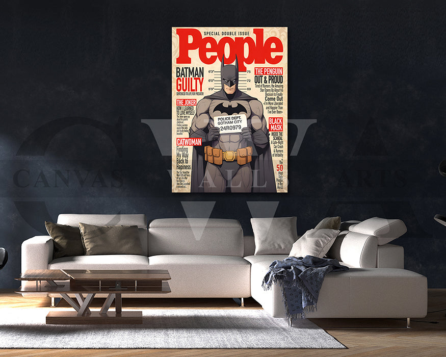 Batman Guilty Canvas Wall Art