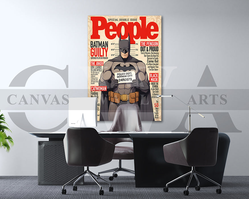 Batman Guilty Canvas Wall Art