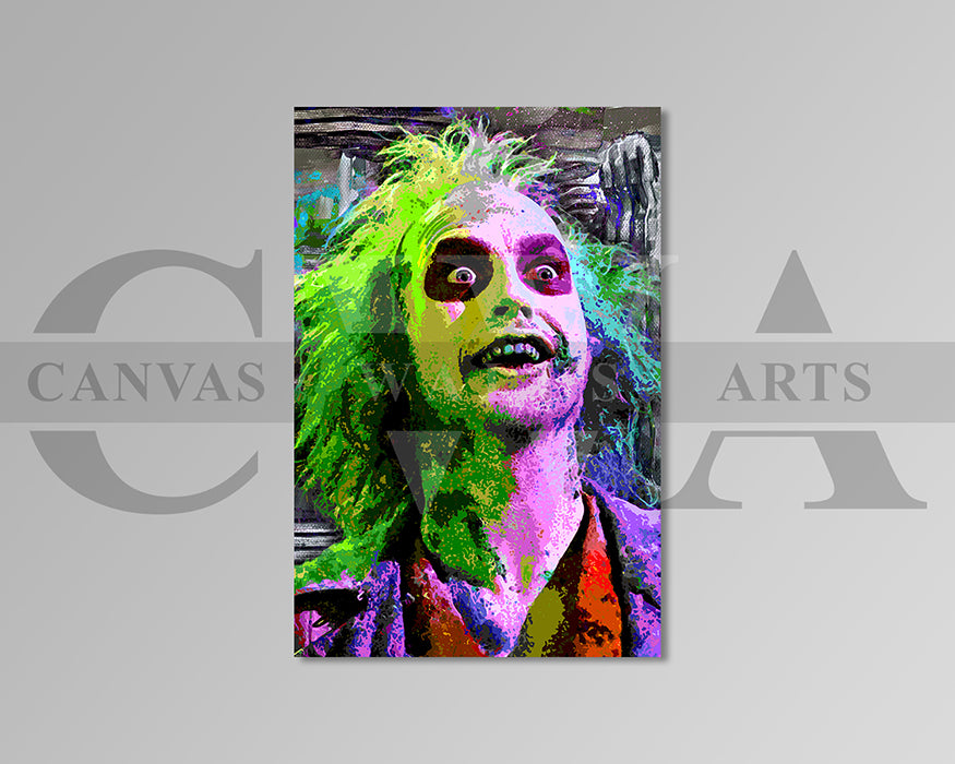 Beetlejuice Canvas Wall Art Movie Abstract Canvas Print