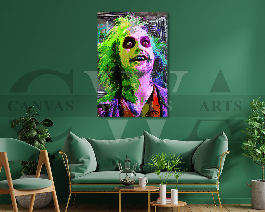 Beetlejuice Canvas Wall Art Movie Abstract Canvas Print