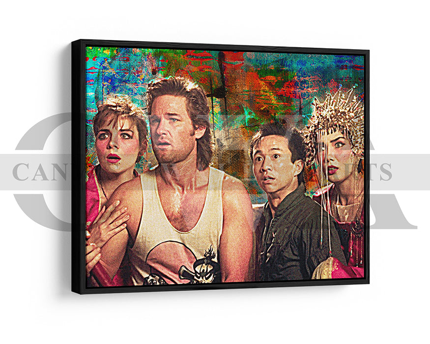 Big Trouble in Little China Canvas Wall Art Abstract Movie Poster Print