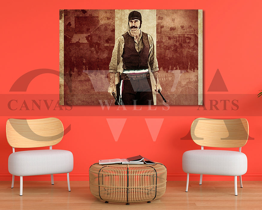 Bill the Butcher Canvas Wall Art Abstract Movie Poster Print Frame