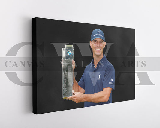Billy Horschel Black & White Canvas Art Golf Canvas Wall Art