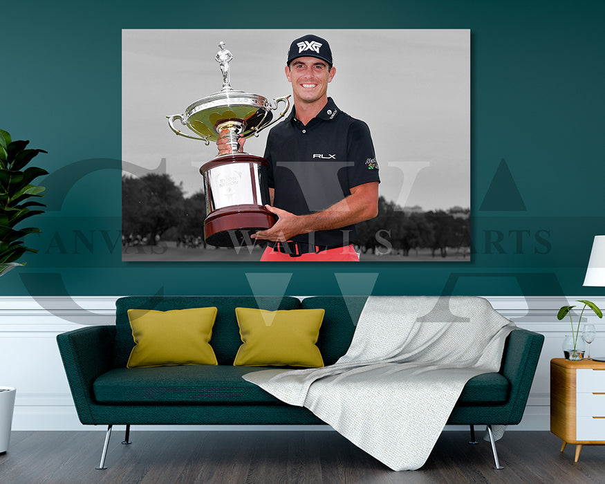 Billy Horschel Black & White Canvas Art Golf Canvas Wall Art
