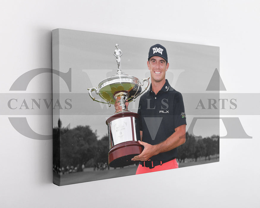 Billy Horschel Black & White Canvas Art Golf Canvas Wall Art
