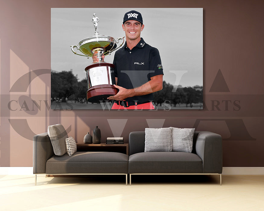 Billy Horschel Black & White Canvas Art Golf Canvas Wall Art