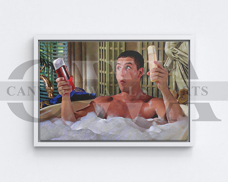 Billy Madison Sandler and shampoo Canvas Wall Art Movie Oil Painting Canvas Print