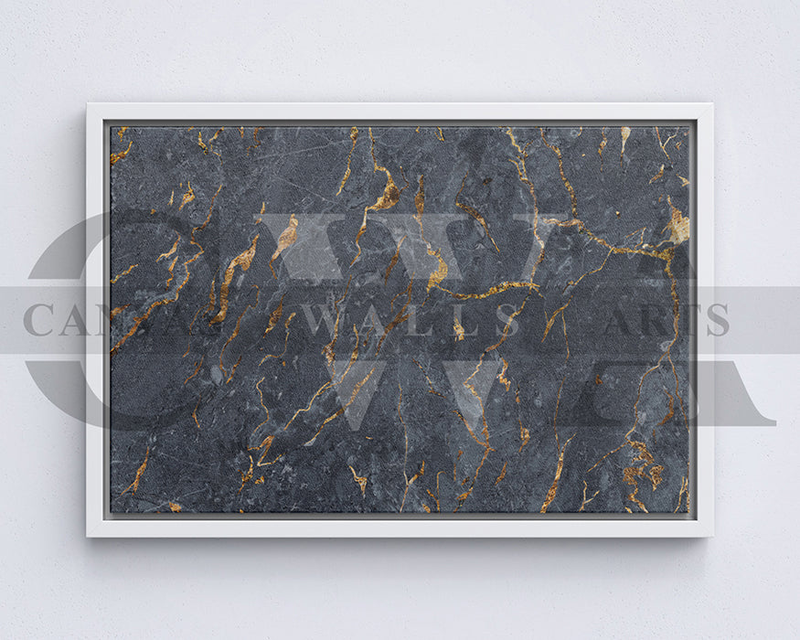 Black Marble Surface Canvas Wall Art