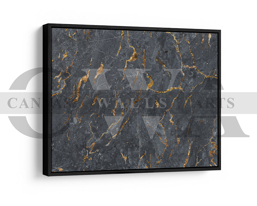 Black Marble Surface Canvas Wall Art