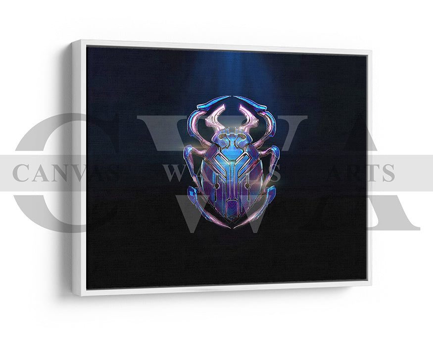 Blue Beetle Canvas Wall Art