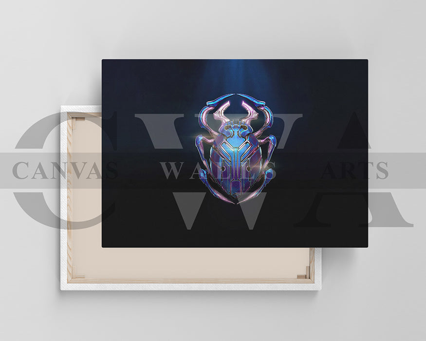 Blue Beetle Canvas Wall Art