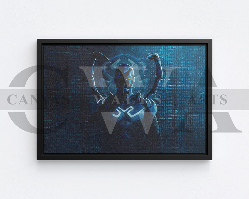 Blue Beetle No Spoiler Canvas Wall Art