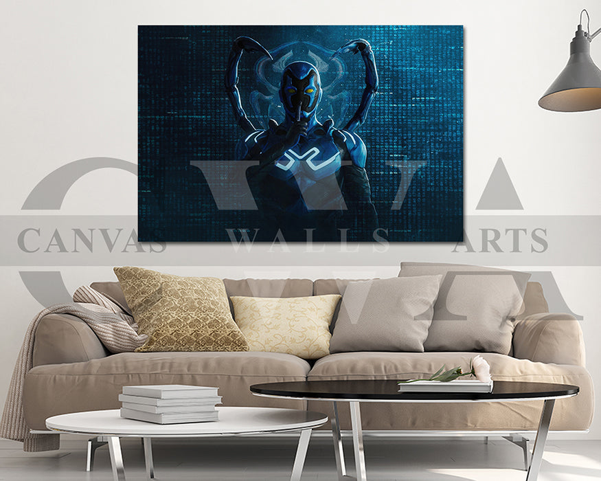 Blue Beetle No Spoiler Canvas Wall Art