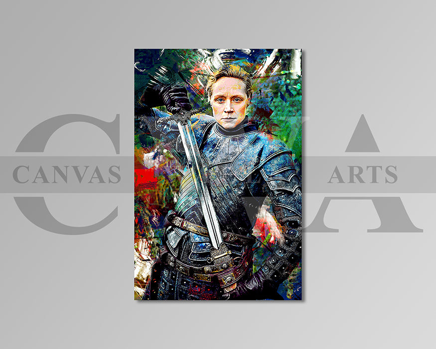 Brienne of Tarth Canvas Wall Art Abstract Movie Poster Print