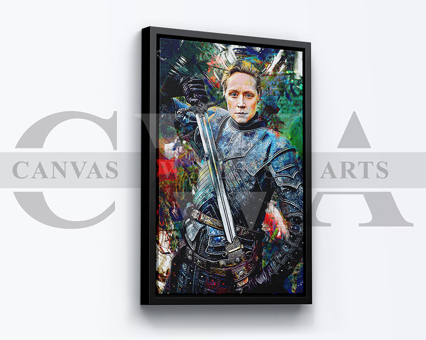 Brienne of Tarth Canvas Wall Art Abstract Movie Poster Print