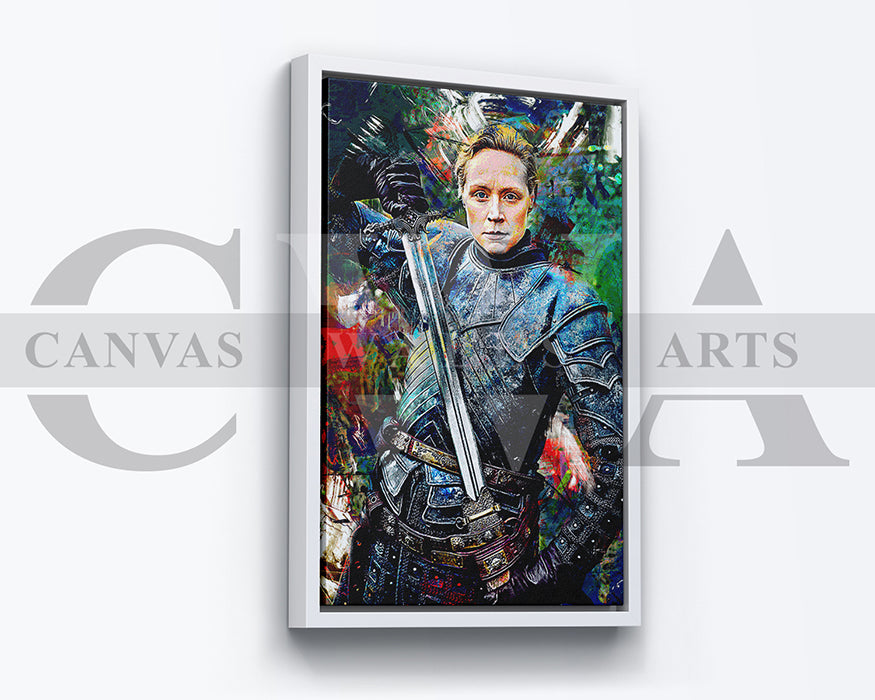 Brienne of Tarth Canvas Wall Art Abstract Movie Poster Print