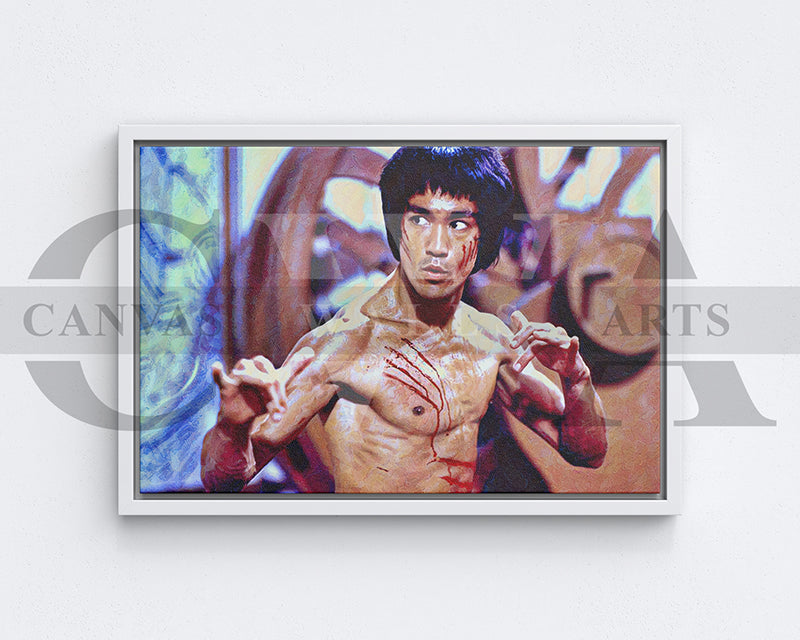 Bruce Lee Canvas Wall Art Movie Poster