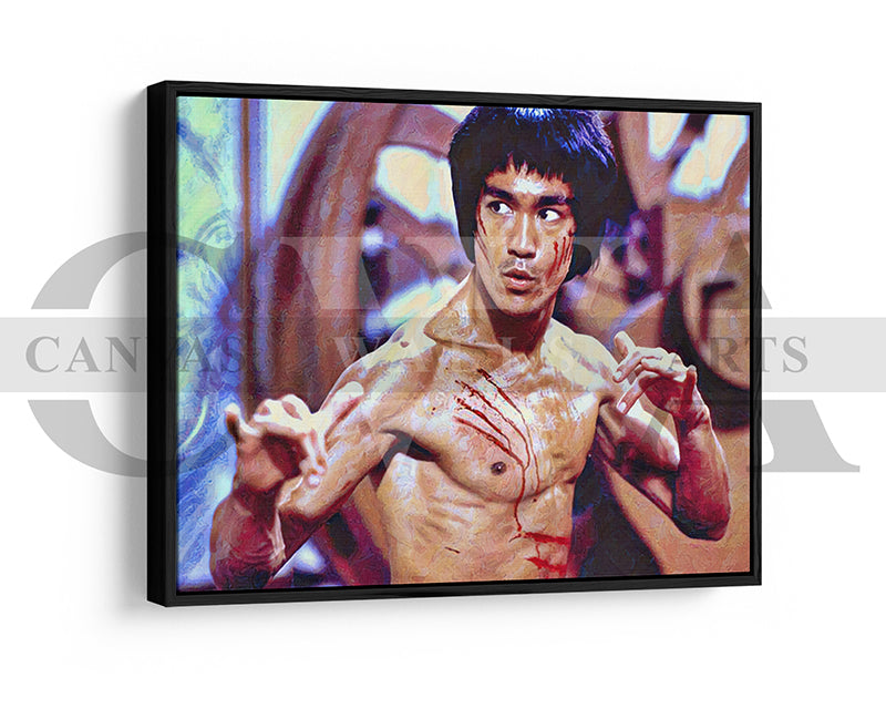 Bruce Lee Canvas Wall Art Movie Poster