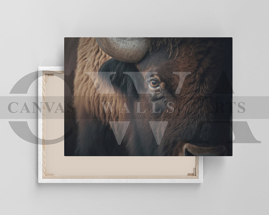 Bull Canvas Wall Art Animal Poster Print
