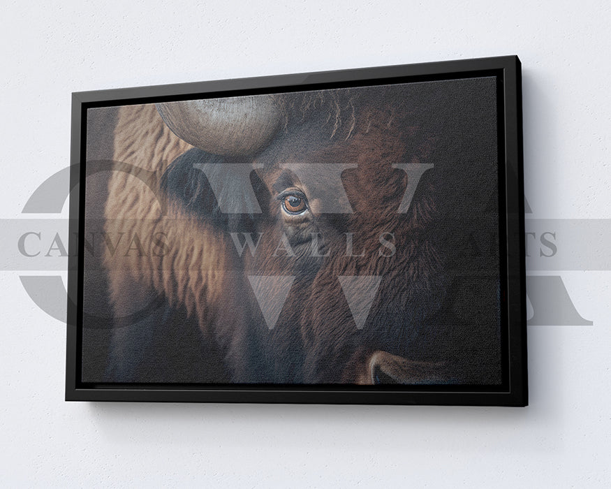 Bull Canvas Wall Art Animal Poster Print