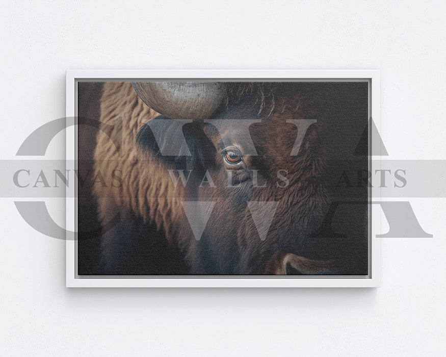Bull Canvas Wall Art Animal Poster Print