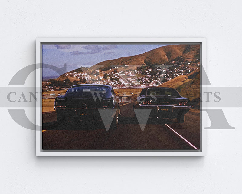 Bullitt Canvas Wall Art Movie Poster