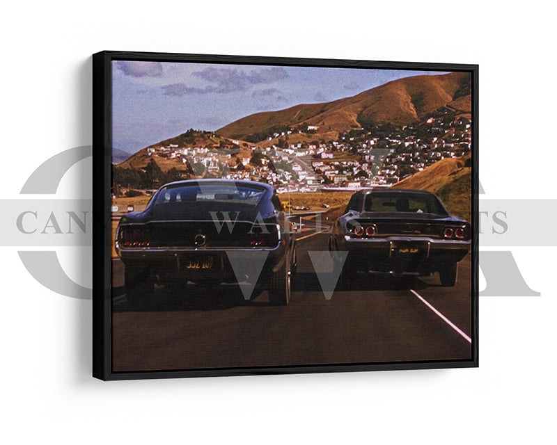 Bullitt Canvas Wall Art Movie Poster