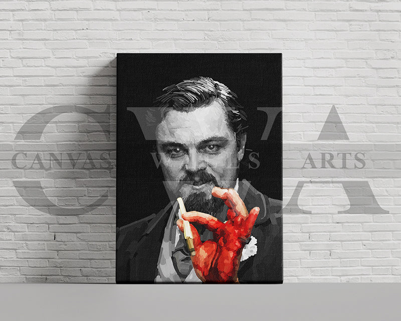 Calvin Candie Canvas Wall Art Abstract Movie Poster