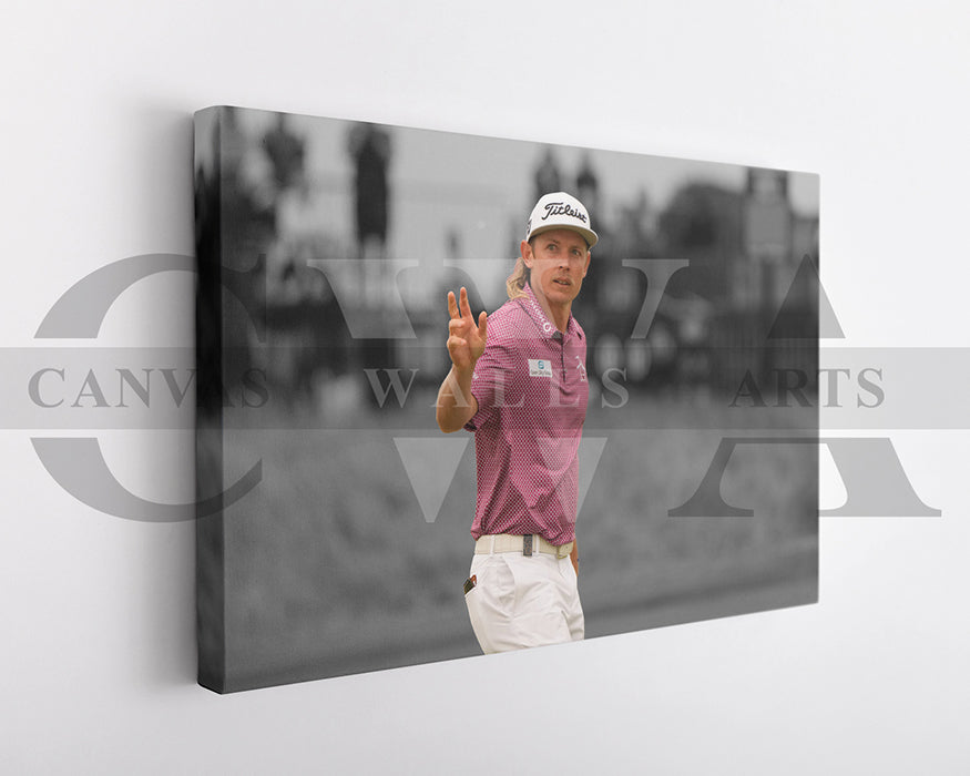 Cameron Smith Black & White Canvas Art Golf Canvas Wall Art