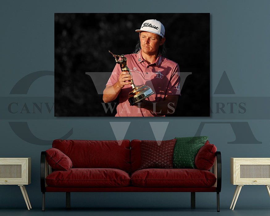 Cameron Smith Black & White Canvas Art Golf Canvas Wall Art