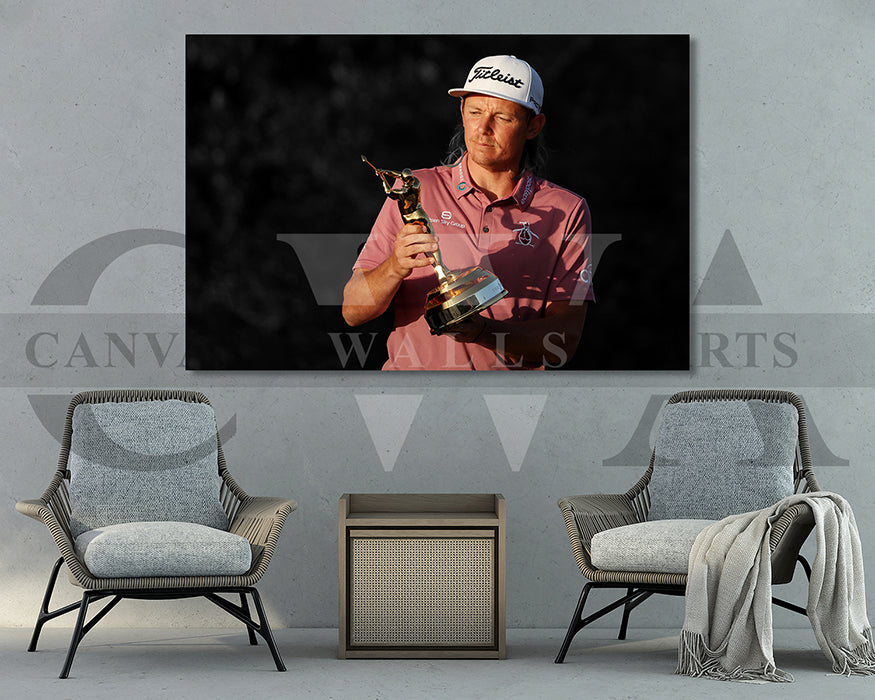 Cameron Smith Black & White Canvas Art Golf Canvas Wall Art