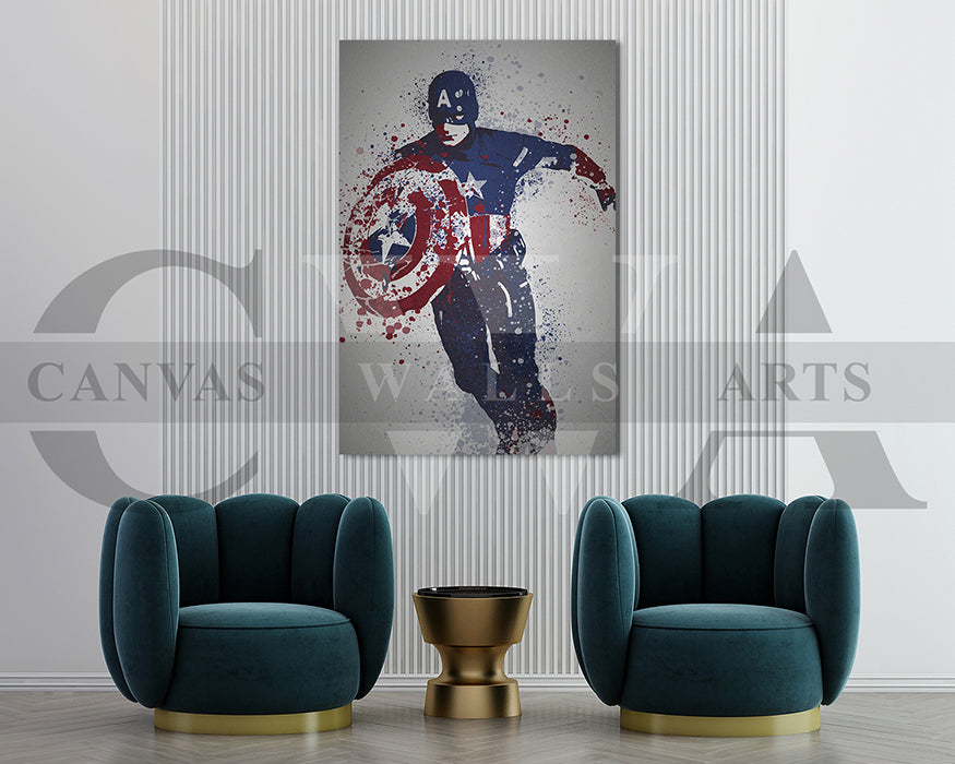 Captain America Canvas Wall Art