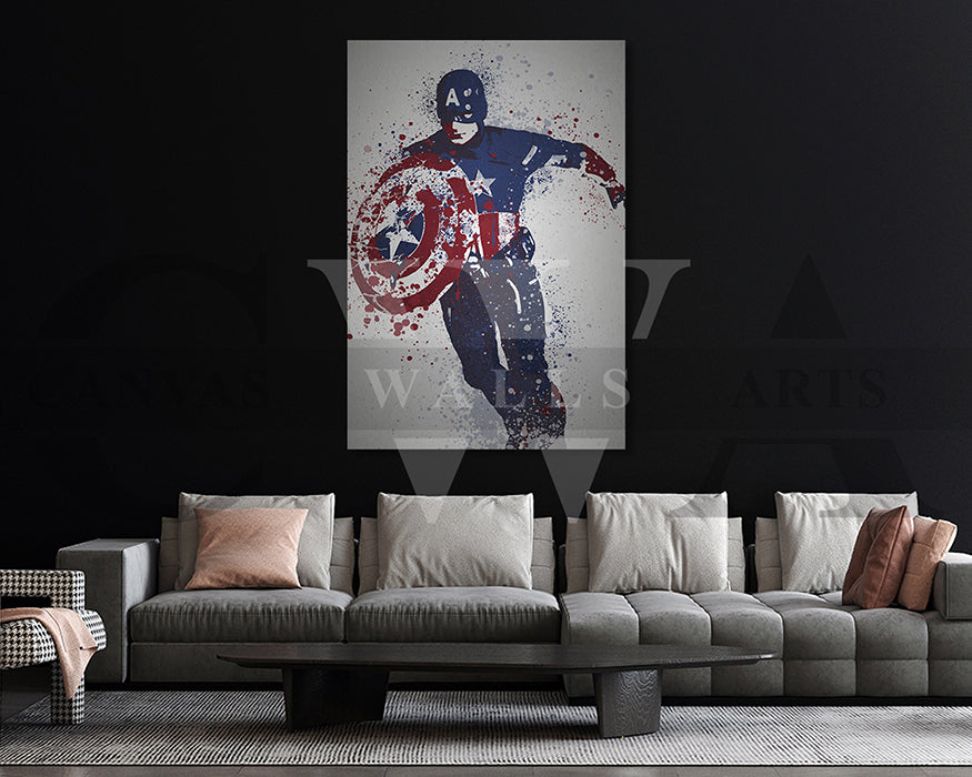 Captain America Canvas Wall Art