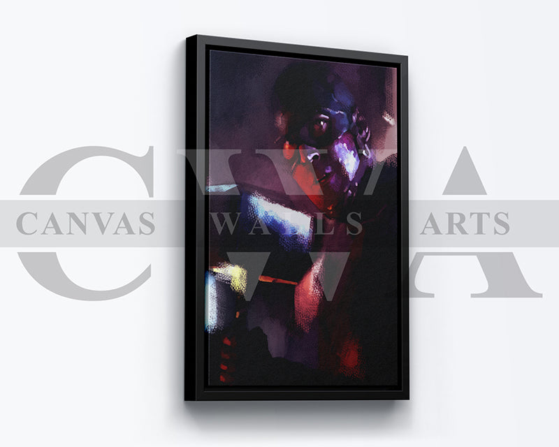 Captain America Canvas Wall Art Abstract Movie Poster