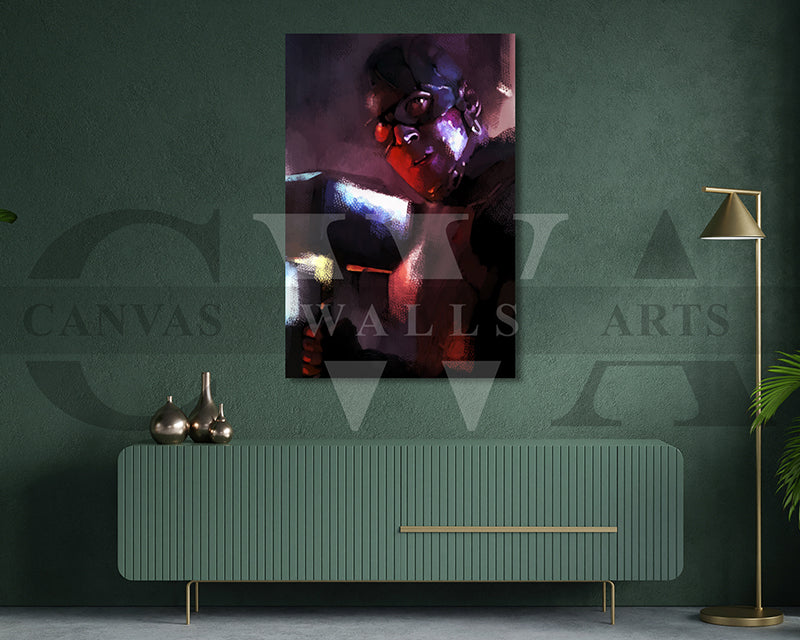 Captain America Canvas Wall Art Abstract Movie Poster