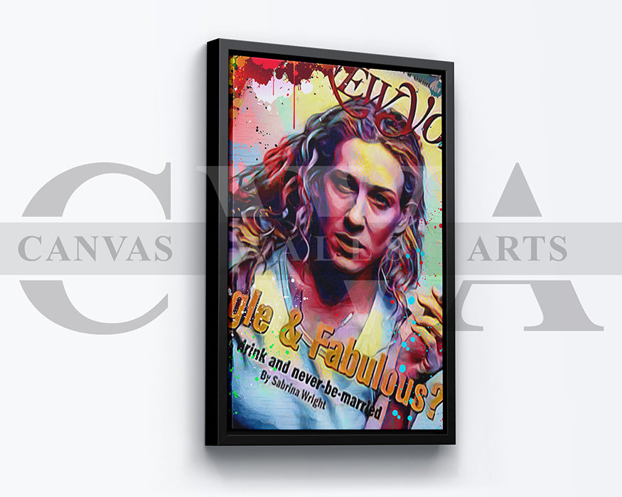 Carrie Bradshaw Canvas Wall Art Movie Poster