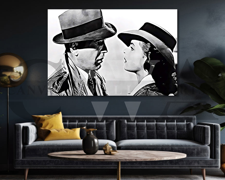 Casablanca Canvas Wall Art Movie Poster Print