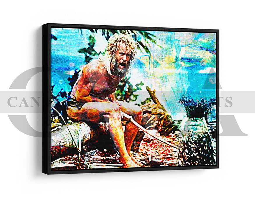 Cast Away Canvas Wall Art Abstract Movie Poster Print