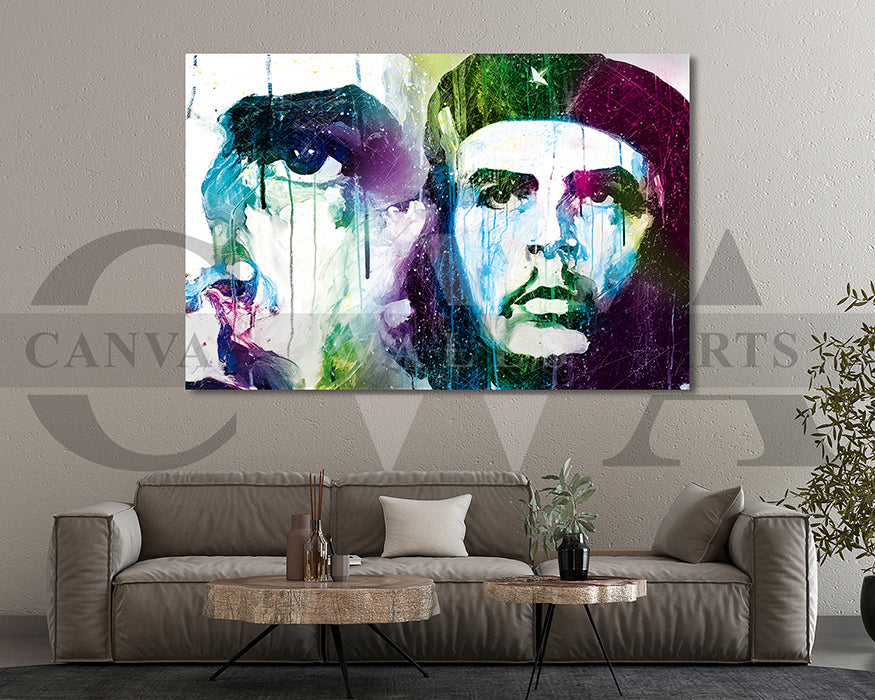 Che Guevara Canvas Wall Art Abstract Movie Poster Print