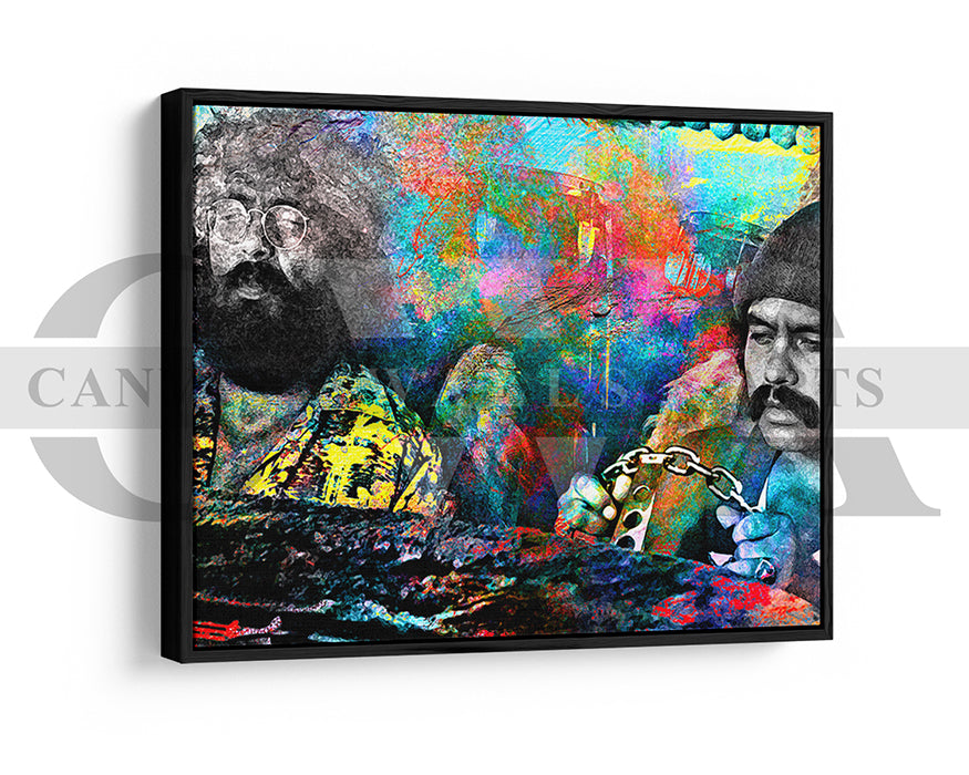 Cheech & Chong Canvas Wall Art Abstract Movie Poster