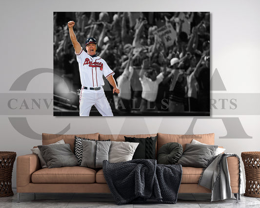 Chipper Jones Canvas Wall Art