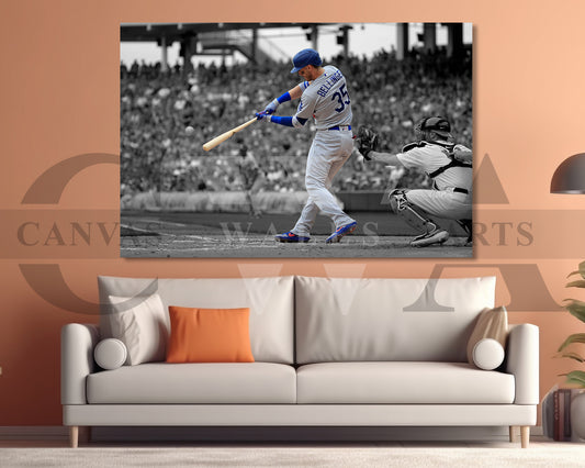 Cody Bellinger Canvas Art Baseball Canvas Wall Art