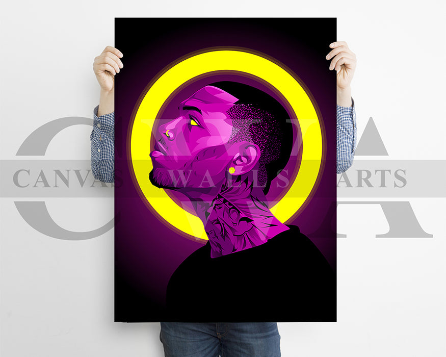 Chris Brown Canvas Wall Art