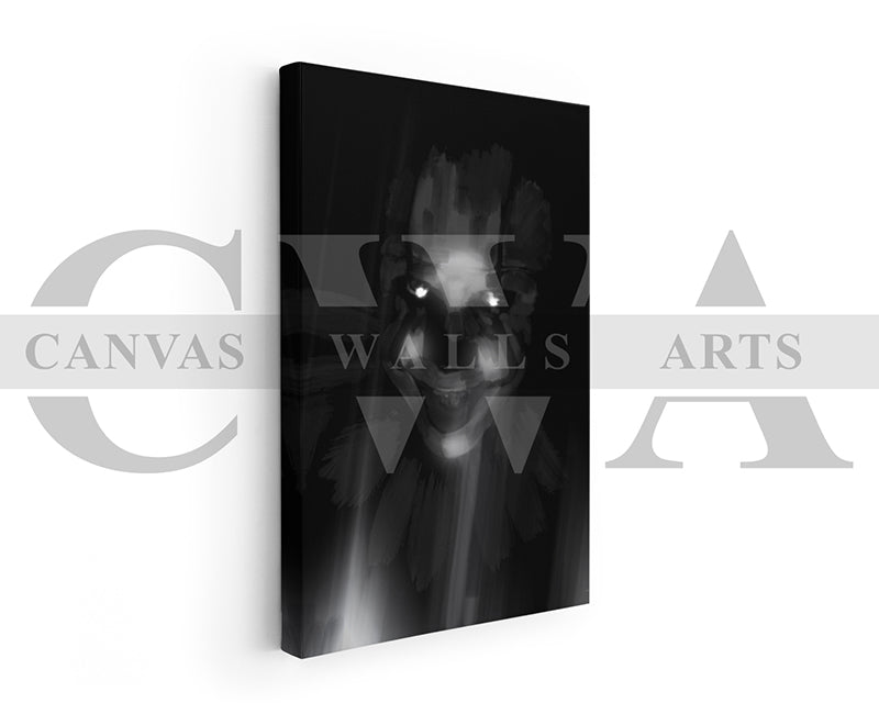 Clown Canvas Wall Art Abstract Movie Poster