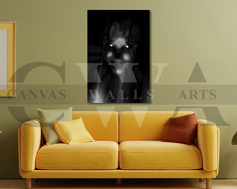Clown Canvas Wall Art Abstract Movie Poster
