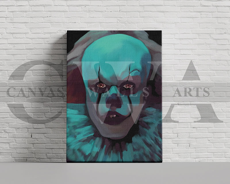 Clown Canvas Wall Art Abstract Movie Poster